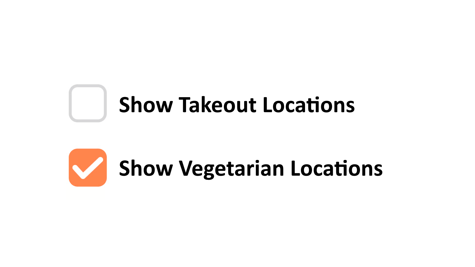 Checkbox filter pattern