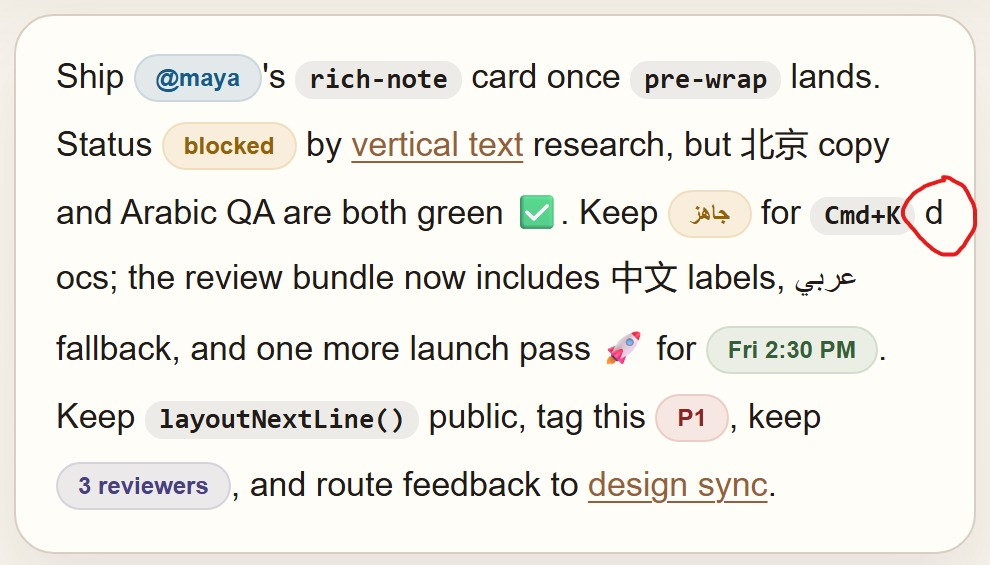 Wrapping has occurred too soon breaking the word docs