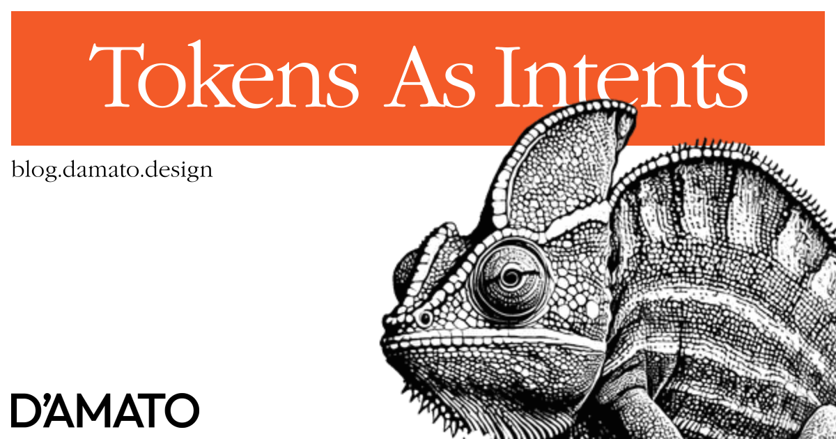 Tokens as intents